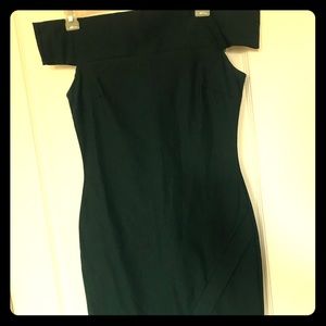 Forever 21 off shoulder Emerald green dress